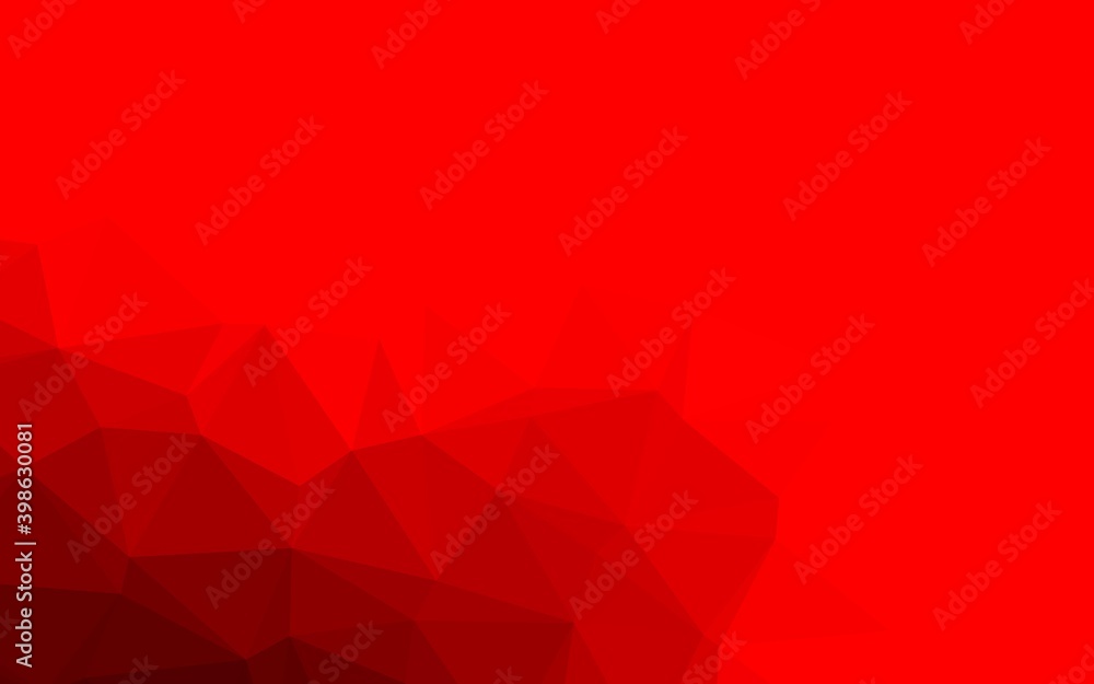 Fototapeta premium Light Red vector polygon abstract background.