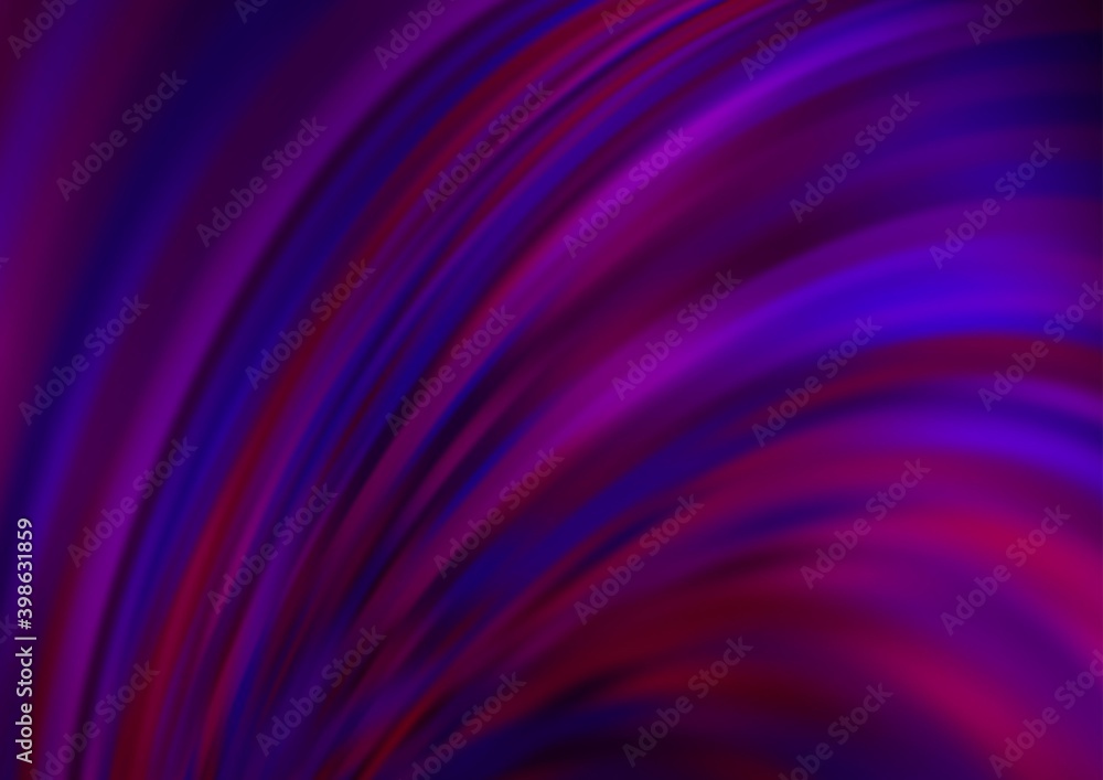 Dark Purple vector template with lines, ovals. Dark Purple vector template with lines, ovals.