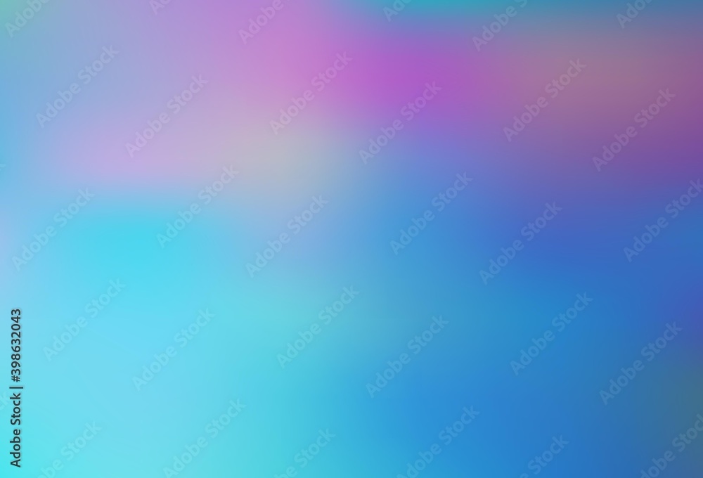 Light Pink, Blue vector blurred pattern.