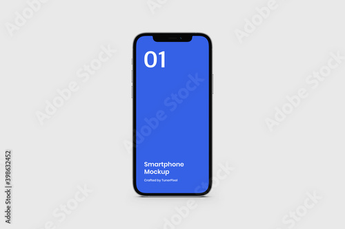Realistic Smartphone Mockup | Fully Editable File, Replaceable Screen, Separated Shadow and Background