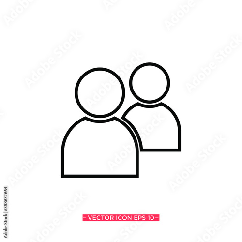 People Simple Icon Vector Illustration