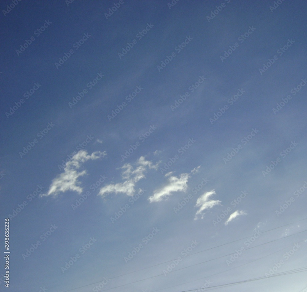 unusual clouds in the blue sky unusual clouds in the blue sky