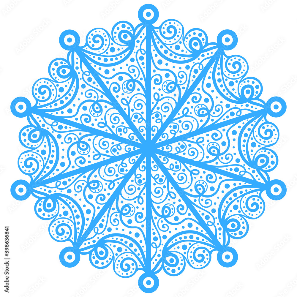 Natural snow pattern with swirls Natural snow pattern with swirls