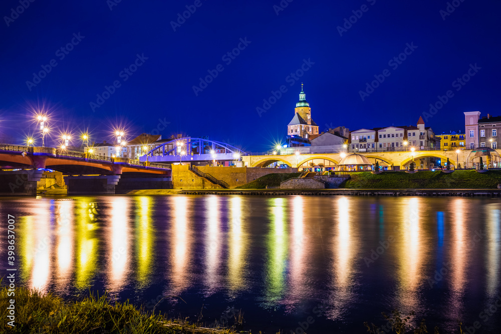 Naklejka premium St. Mary's Cathedral in Gorzów Wielkopolski, Poland