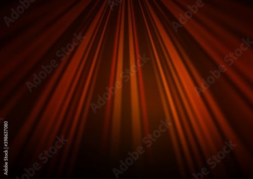 Dark Red, Yellow vector backdrop with long lines.