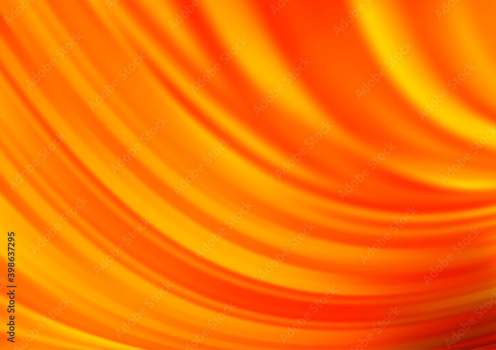Light Orange vector template with lava shapes. Light Orange vector template with lava shapes.
