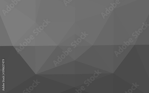 Light Silver, Gray vector low poly layout. © Dmitry