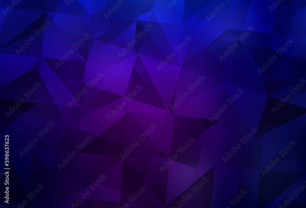 Dark Purple, Pink vector triangle mosaic background. Dark Purple, Pink vector triangle mosaic background.