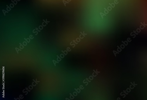 Dark Green, Yellow vector abstract blurred background.