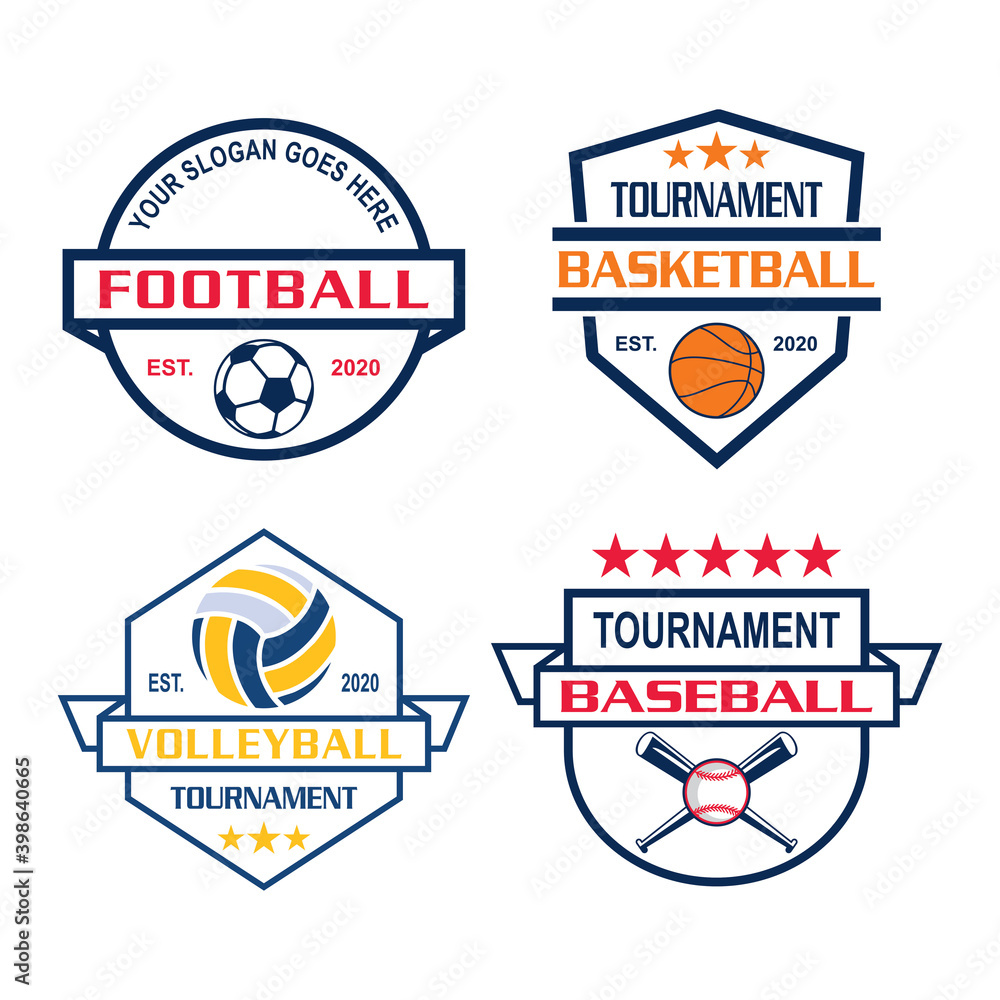A Set Of Tournament Vector , A Set Of Sport Logo
