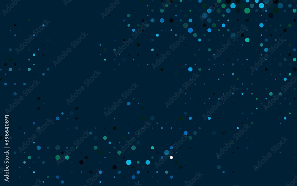 Light BLUE vector cover with spots. Light BLUE vector cover with spots.