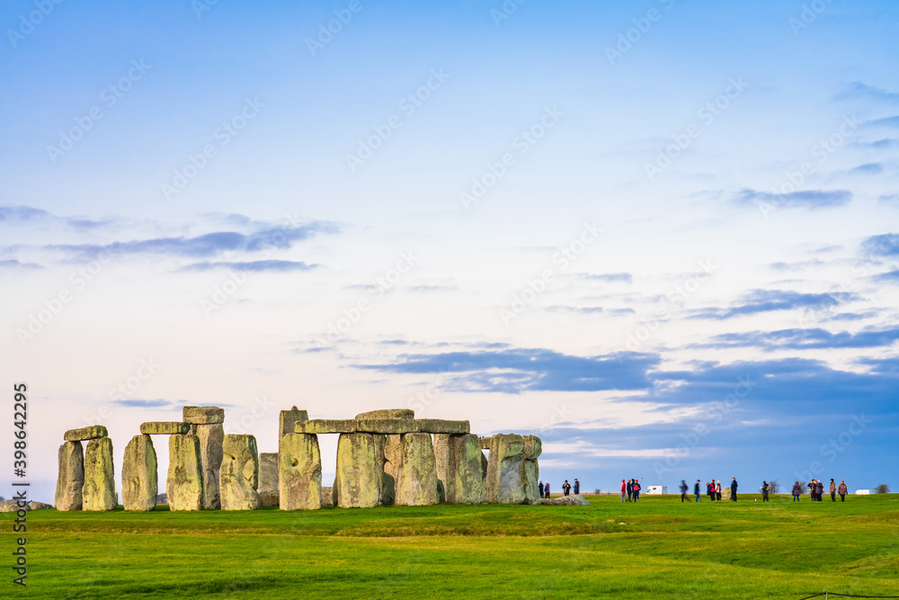 Stonehenge viewed in the morning. England 