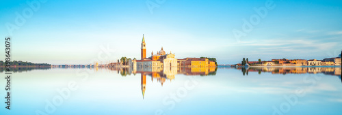 San Giorgio di Maggiore church with reflection in Venice, Italy