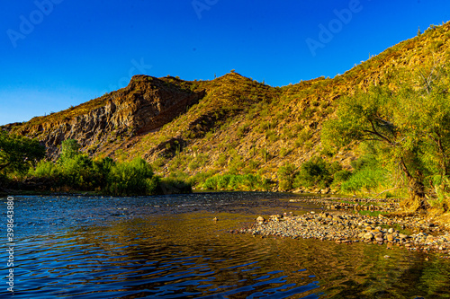 The Salt River bends around the mountain