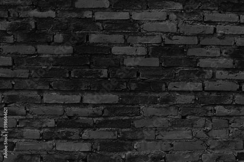 Black and grey bricks old wall. Abstract background. Backdrop wallpaper and Texture concrete grunge for building. 