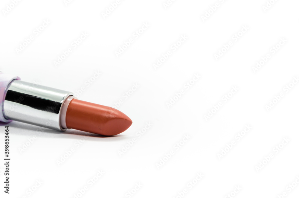 Lipstick isolated on white background, with advertising space Lipstick isolated on white background, with advertising space
