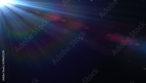 Abstract flare lighting for background.Sun burst with spectrum light background. Beautiful rays of light