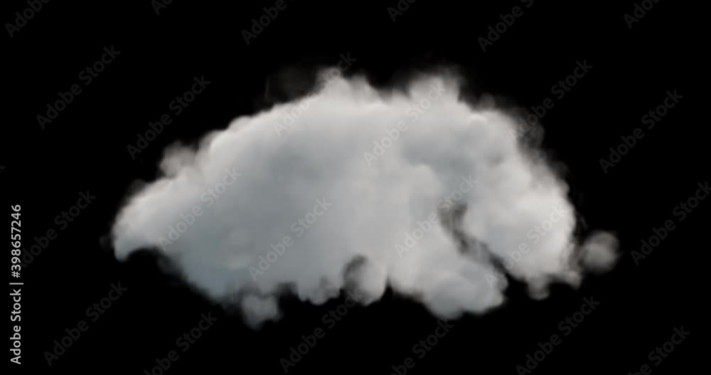 Beautiful Cloud morphing, Seamless Loop, Alpha Channel, 4K Beautiful Cloud morphing, Seamless Loop, Alpha Channel, 4K