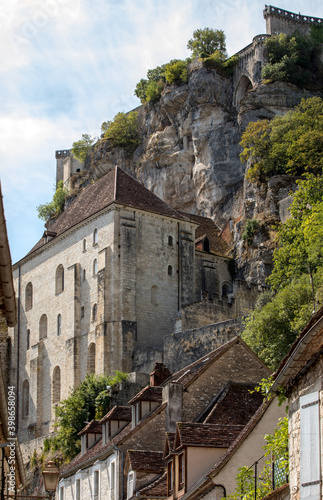 Pilgrimage town of Rocamadour  Episcopal city and sanctuary of the Blessed Virgin Mary  Lot  Midi-Pyrenees  France