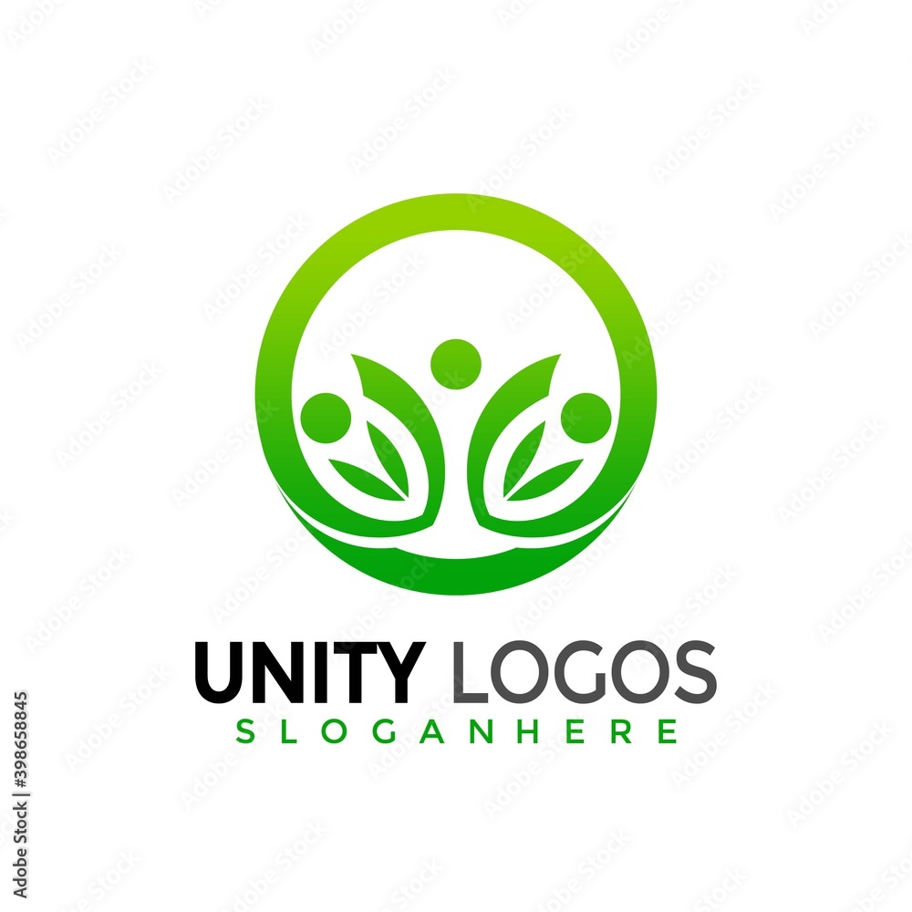 Human unity logo, people group modern logos Designs Vector Human unity logo, people group modern logos Designs Vector