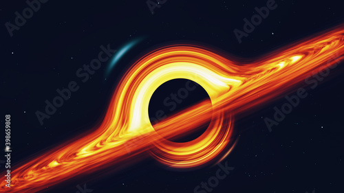 Fényképezés black hole in the deep space