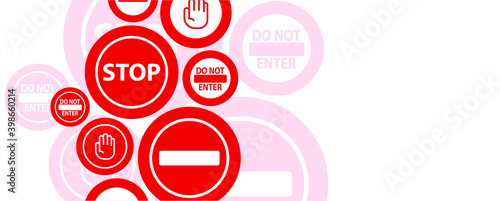 traffic sign on black background