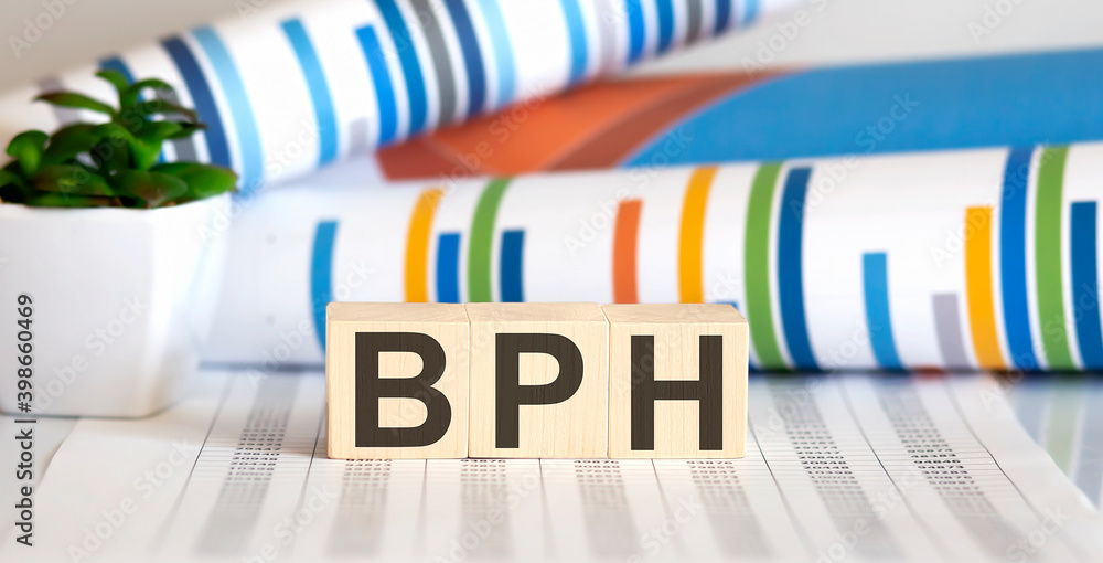 BPH - Benign Prostatic Hyperplasia, word on medical concept.