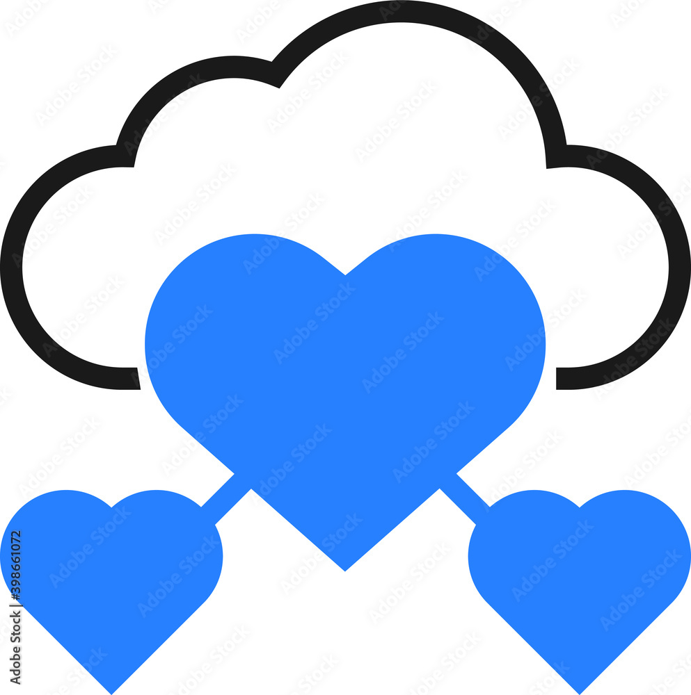 cloud support icon vector isolate cloud support icon vector isolate