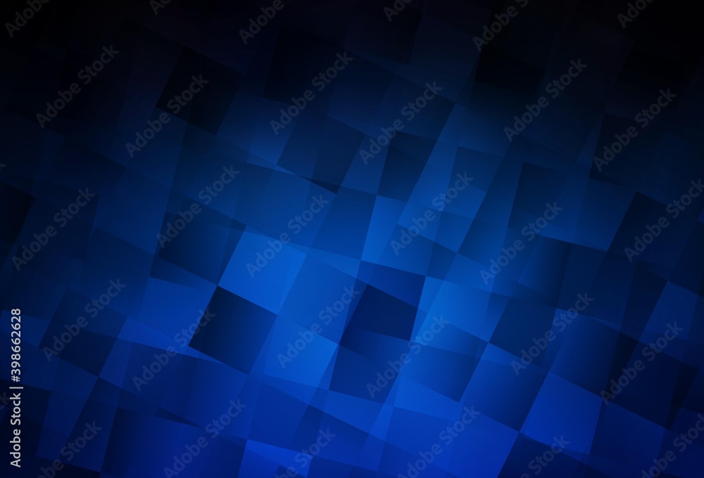 Dark BLUE vector texture in rectangular style. Dark BLUE vector texture in rectangular style.