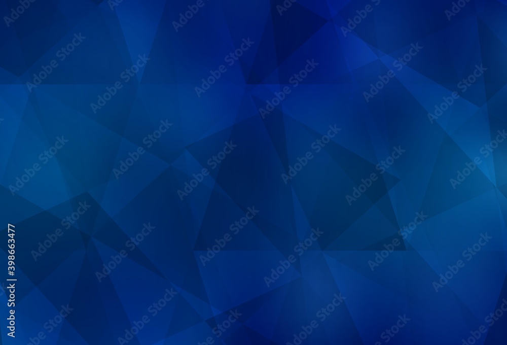 Light BLUE vector polygon abstract backdrop.