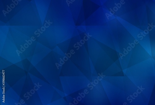 Light BLUE vector polygon abstract backdrop.