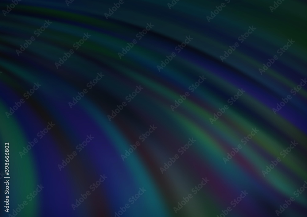 Dark BLUE vector background with lamp shapes. Shining illustration, which consist of blurred lines, circles. The best blurred design for your business. Dark BLUE vector background with lamp shapes. Shining illustration, which consist of blurred lines, circles. The best blurred design for your business.
