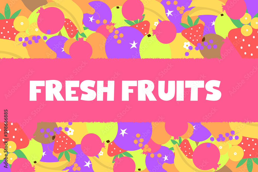 fresh fruits abstract background with text space creative new design for backgrounds, posters vector design illustration.
fresh fruits abstract background with text space creative new design for backgrounds, posters vector design illustration.
