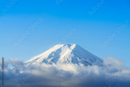 Mount Fuji Fujisan located on Honshu Island the highest mountain in Japan