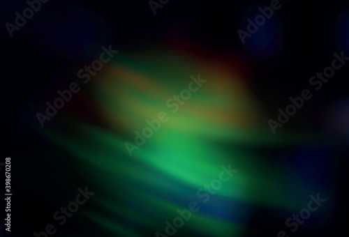 Dark Green, Red vector glossy abstract background.