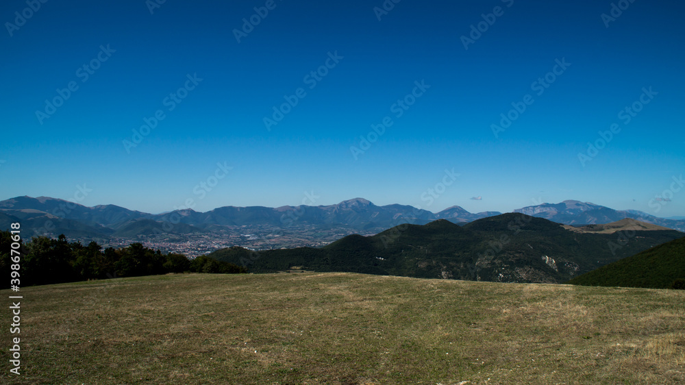 Fototapeta premium Panorama a Poggio San Romualdo Frazione di Fabriano nelle Marche