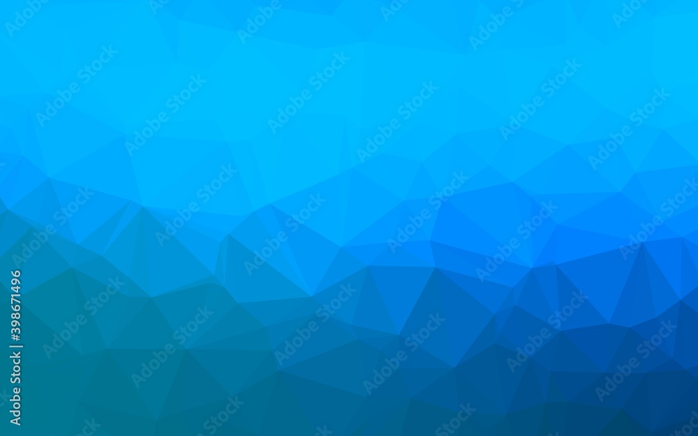Obraz premium Light BLUE vector blurry triangle template. Glitter abstract illustration with an elegant design. New texture for your design.