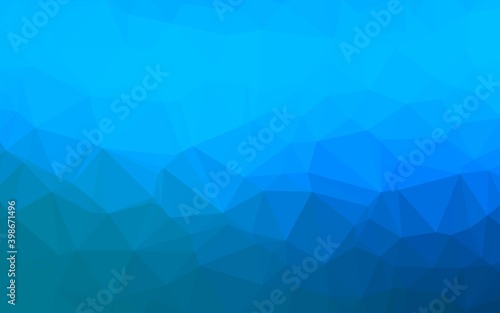 Light BLUE vector blurry triangle template. Glitter abstract illustration with an elegant design. New texture for your design.