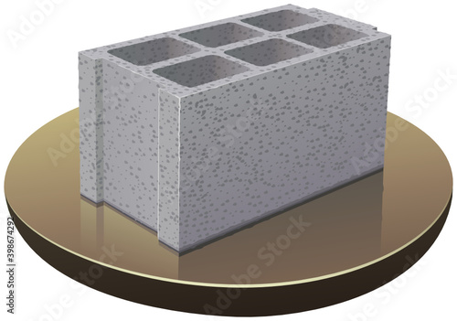 concrete block (cut out)