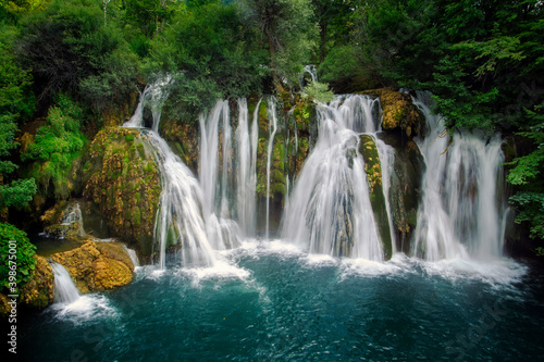 Fototapeta Naklejka Na Ścianę i Meble -  waterfall in the forest in national park
