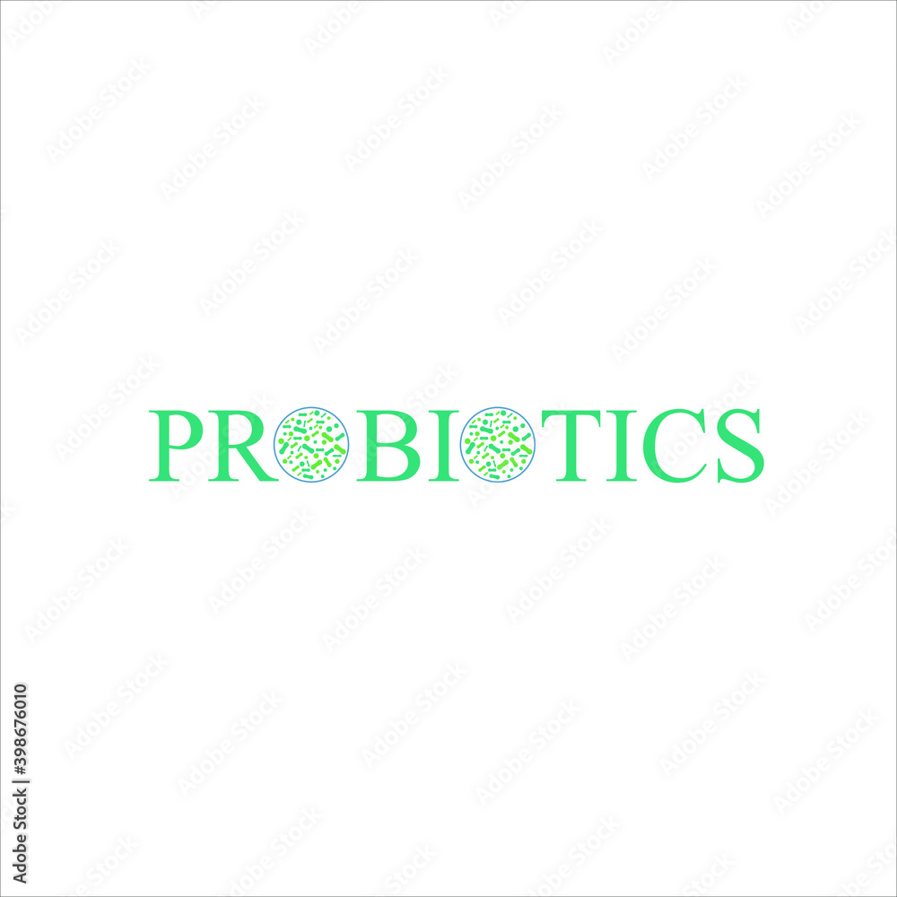 Probiotics vector background, lacto bacteria supplement, correct nutrition and digestion healthcare. Probiotcis micro lactobacillus acidophilus cells on white backdrop for prebiotic food package desig Probiotics vector background, lacto bacteria supplement, correct nutrition and digestion healthcare. Probiotcis micro lactobacillus acidophilus cells on white backdrop for prebiotic food package desig