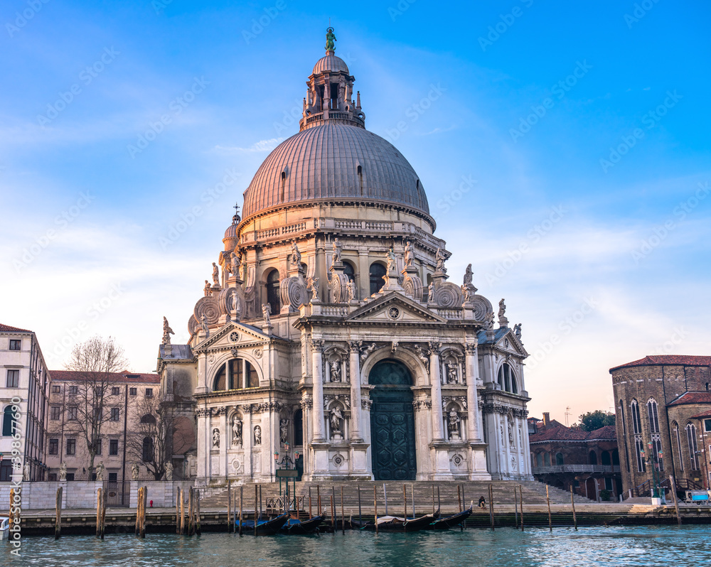 Santa Maria della Salute cathedral. Landmark of Venice. Italy