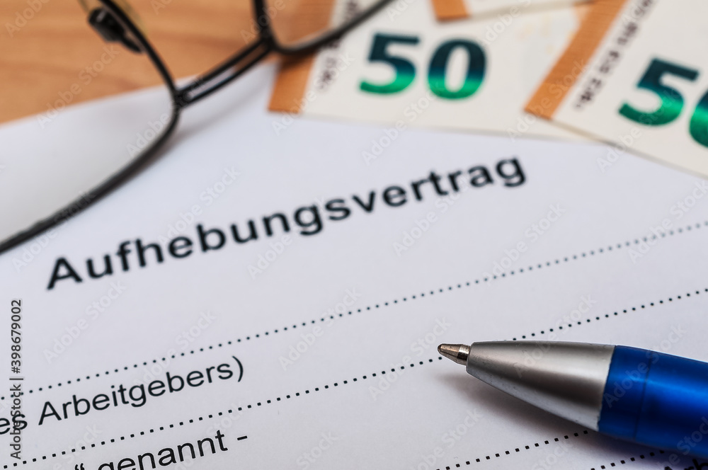Aufhebungsvertrag - Kündigung - Job Aufhebungsvertrag - Kündigung - Job