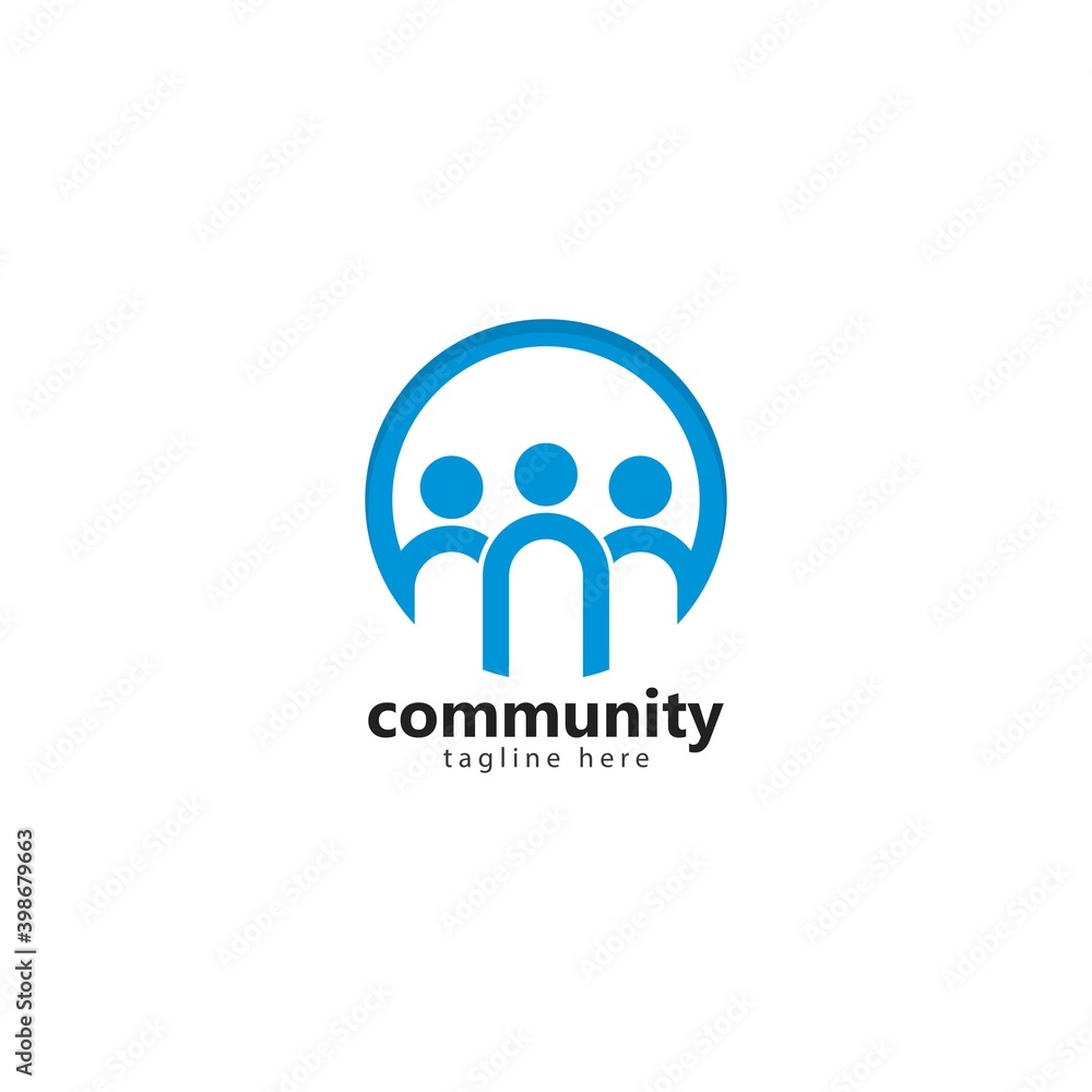 Obraz premium Adoption and community care Logo template vector