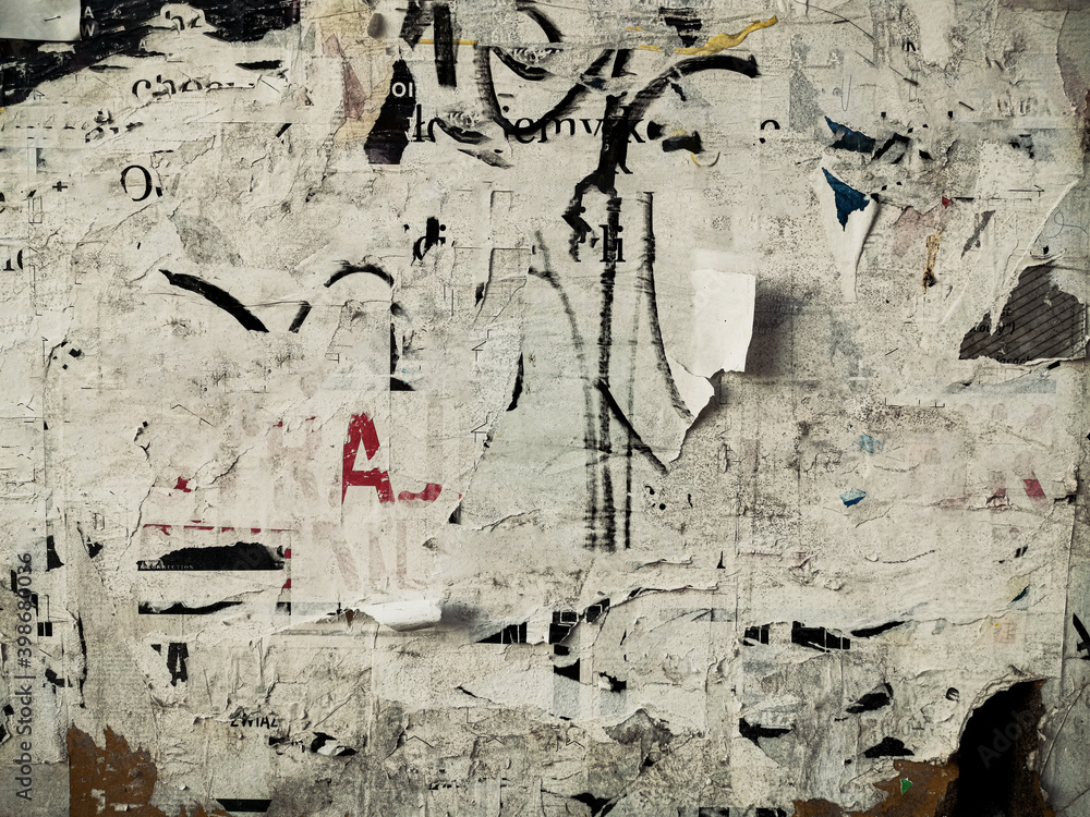 Fototapeta premium Old posters grunge textures and backgrounds