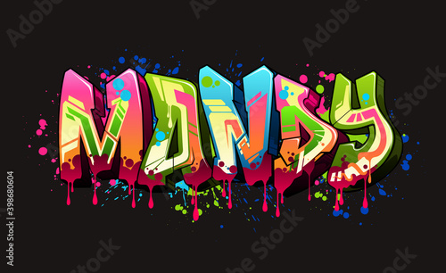 Mandy. A cool Graffiti styled design. Legible letters for all ages.