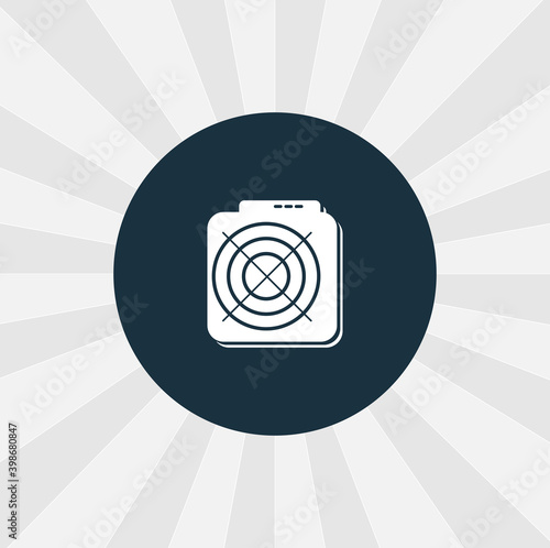 asic miner isolated vector icon. digital technologies design element