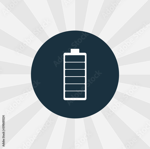 battery isolated vector icon. digital technologies design element