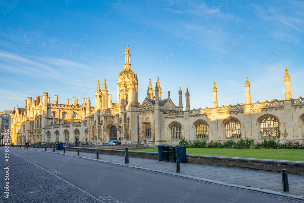 Cambridge architecture in the morning, England 
