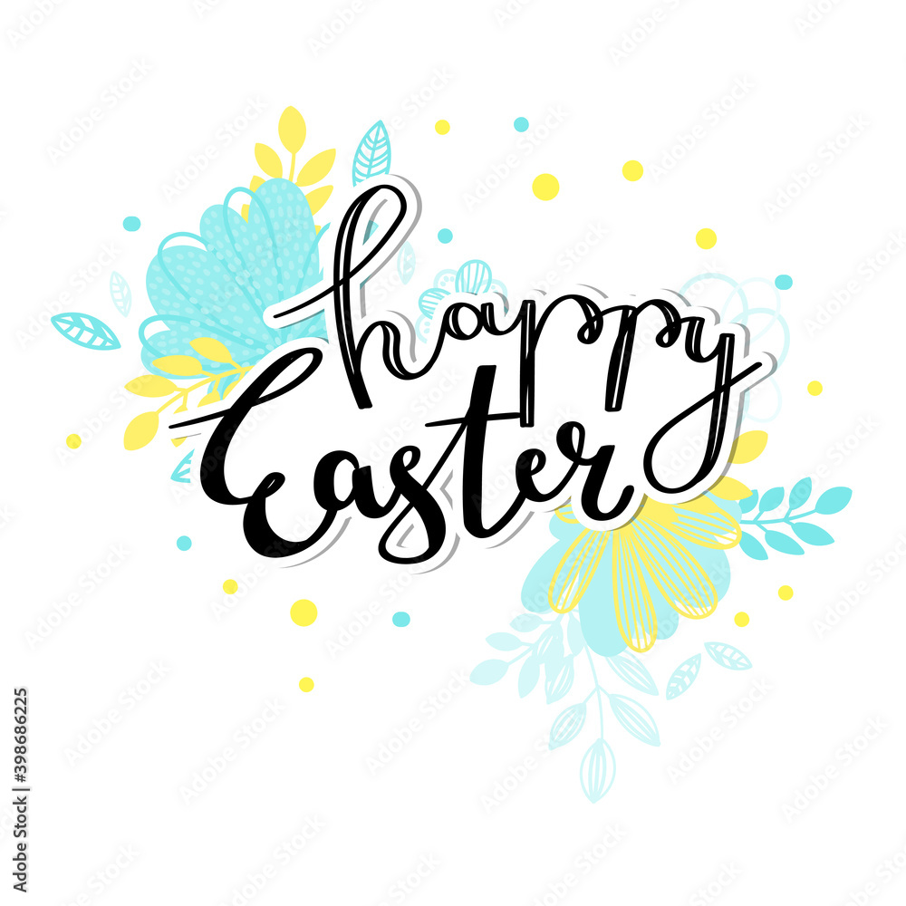 Happy Easter handwritten Happy Easter handwritten